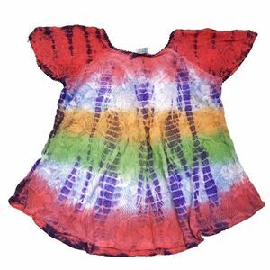 tie dyed boho top excellent pre owned